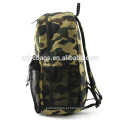 Mochila militar impressa do teste padrão de Camo com o bolso do zíper da malha